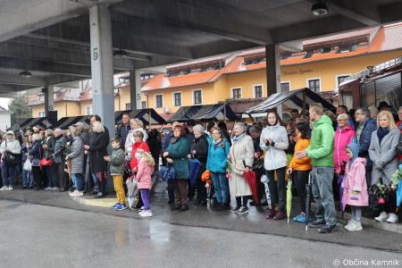 Dobrodošel mamut v Kamniku je dobil svoje mesto bronasti mamut v naravni velikosti, ki stoji v Mamutovem parku (49)